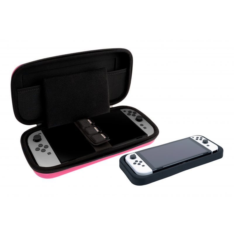 NACON SWITCHNEWPOUCHLPINK Custodia rigida Nintendo Rosa