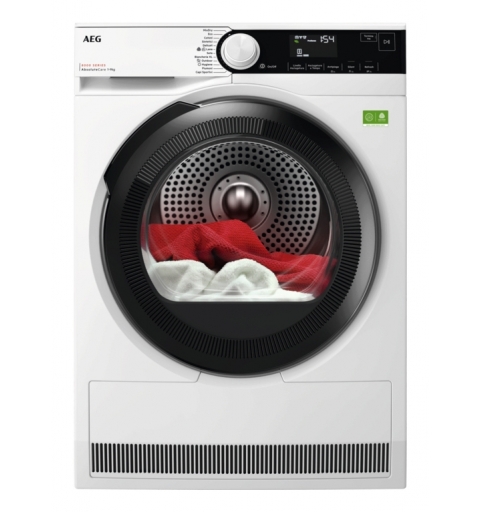 AEG Series 8000 TR8HD9A sèche-linge Pose libre Charge avant 9 kg Noir, Blanc