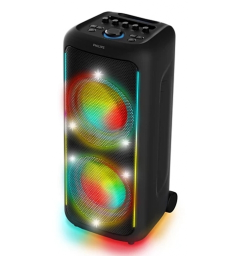 Philips TAX5000E 10 Tragbarer- Partylautsprecher Schwarz 100 W