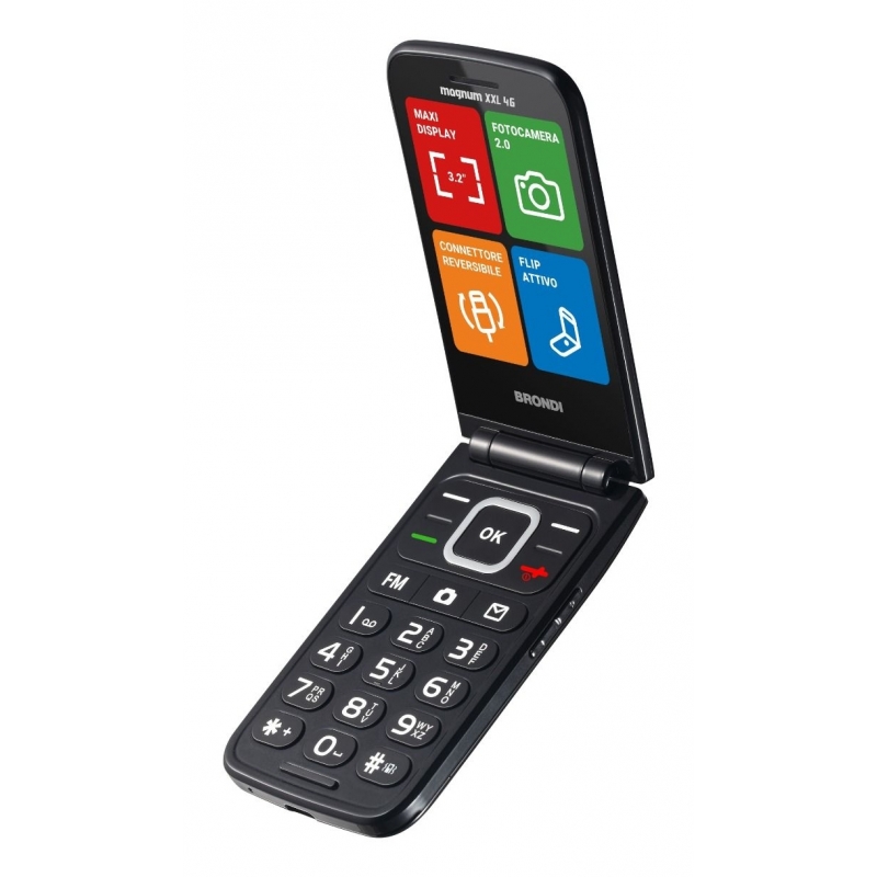 Brondi MAGNUM XXL 4G 8,13 cm (3.2") Gris Característica del teléfono