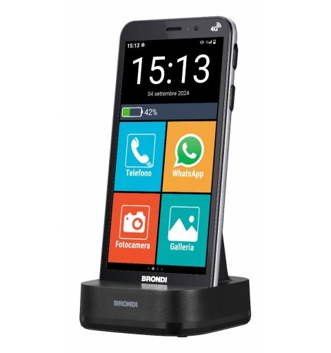 Brondi Amico Vero 4G 14,5 cm (5.7") Doppia SIM Android 14 3 GB 32 GB 2800 mAh Nero