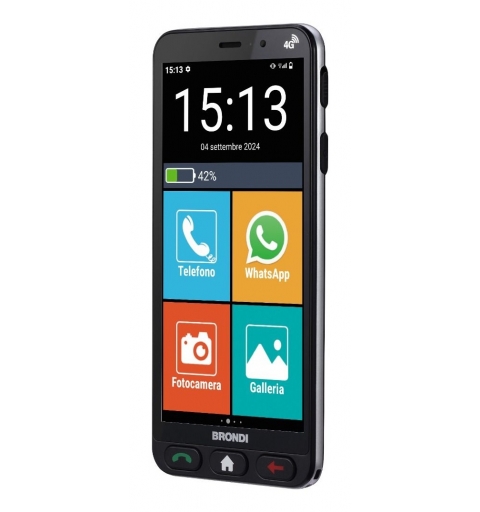 Brondi Amico Vero 4G 14,5 cm (5.7") Doppia SIM Android 14 3 GB 32 GB 2800 mAh Nero