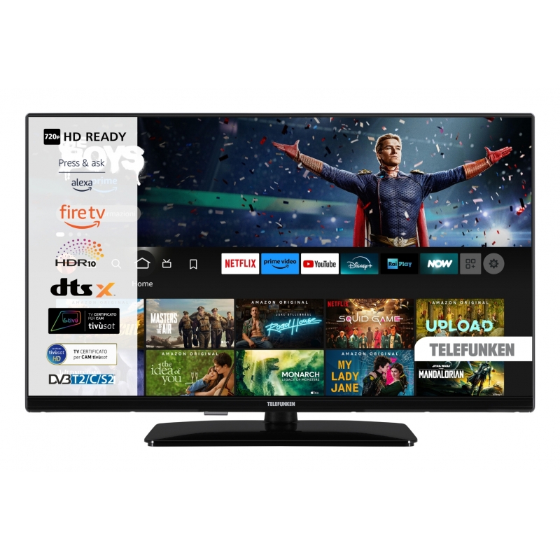 Telefunken TE32759B50V4D Fernseher 81,3 cm (32") HD WLAN Schwarz 250 cd m²