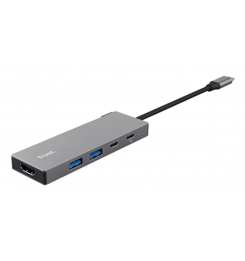 Trust 26062 hub de interfaz USB Tipo C Gris