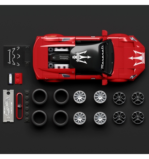 Mattel Brick Shop Hot Wheels Maserati MC20 Building Toy Kit (250 Pieces), for Collectors