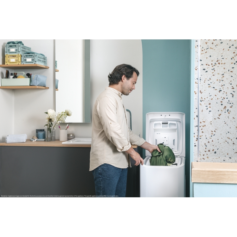 Candy TCA273D2-S Waschmaschine Toplader 7 kg 1200 RPM Weiß