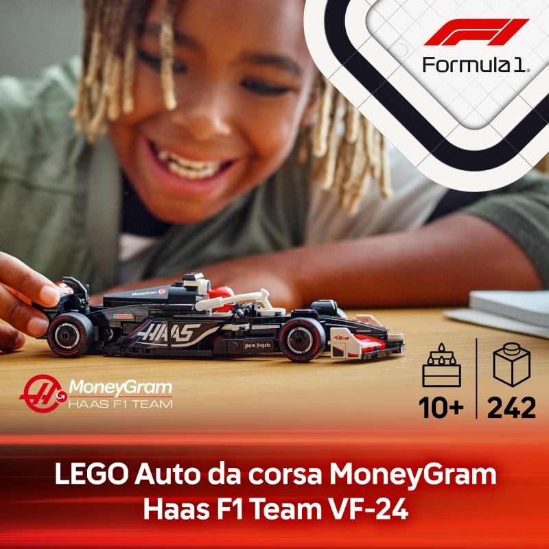 LEGO Speed Champions MoneyGram Haas F1® Team VF-24 Race Car