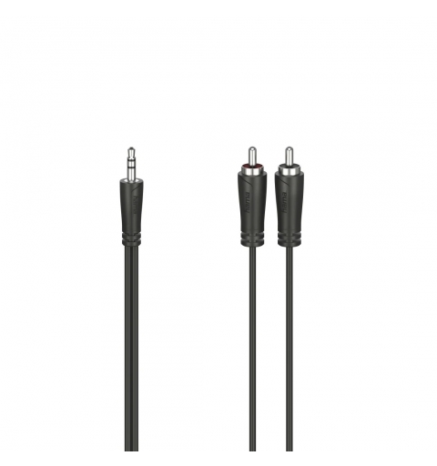 Hama 00205111 cable de audio 3 m 3,5mm 2 x RCA Negro