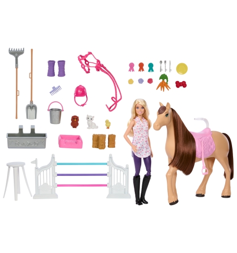 Barbie Mysteries The Great Horse Chase Stable Playset with Doll, Toy Horse & Accessories, 25+ Pieces