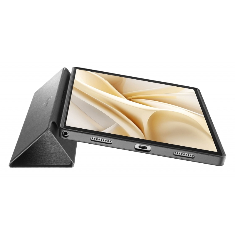Cellularline COMPACT – Étui avec support pour Samsung Galaxy Tab A11+ A9+ Étui souple avec protection complète, façade pliable