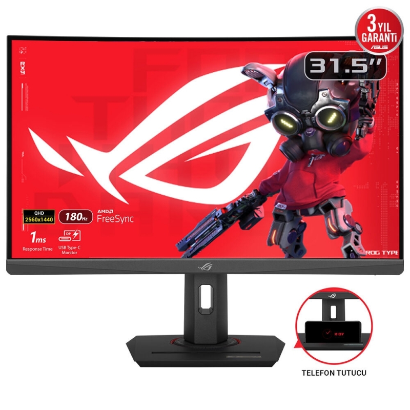 ASUS ROG Strix XG32WCS pantalla para PC 80 cm (31.5") 2560 x 1440 Pixeles Quad HD LED Negro