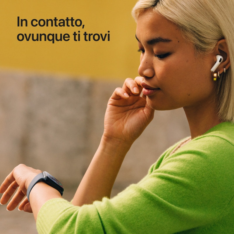 Apple Watch SE (3nd generation) SE 3 GPS 44mm Cassa Alluminio Galassia con Sport Band Galassia - S M