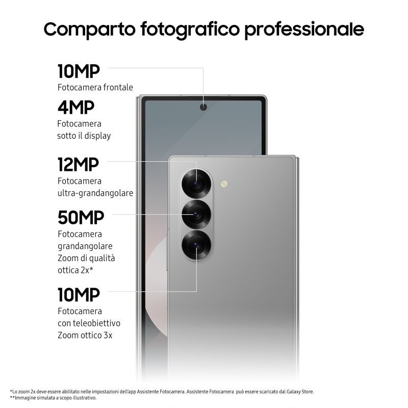 Samsung Galaxy Z Fold6 19,3 cm (7.6") Double SIM Android 14 5G USB Type-C 12 Go 512 Go 4400 mAh Marine