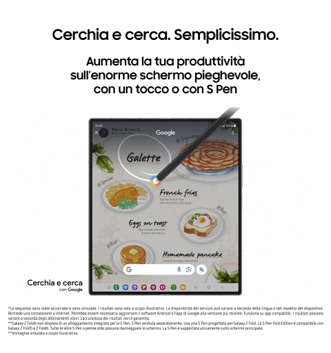 Samsung Galaxy Z Fold6 Smartphone AI, 512GB, RAM 12GB, Display 6,3" 7,6" Dynamic AMOLED 2X, Pink