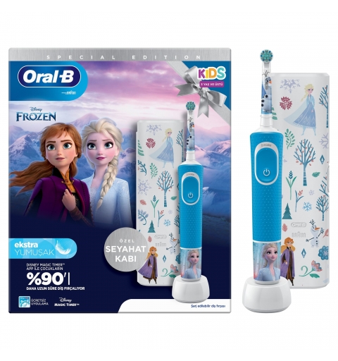 Oral-B Vitality Pro Frozen Niño Cepillo dental oscilante Negro, Gris
