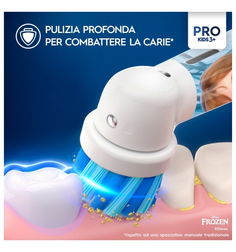 Oral-B Vitality Pro Frozen Kind Rotierende-vibrierende Zahnbürste Schwarz, Grau