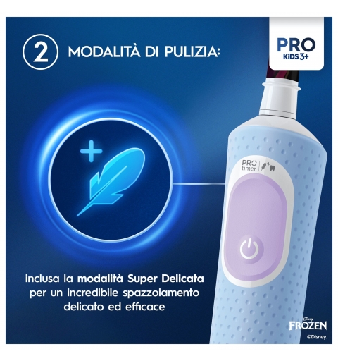 Oral-B Vitality Pro Frozen Enfant Brosse à dents rotative oscillante Noir, Gris