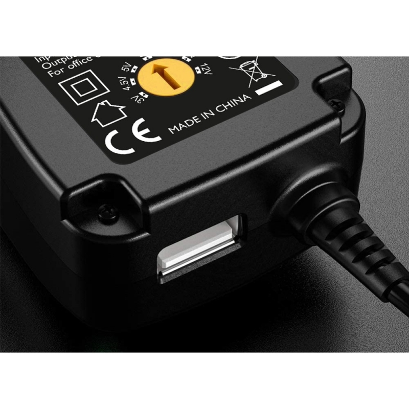 Techly IPW-NTS1500G2 adaptador e inversor de corriente Interior 18 W Negro