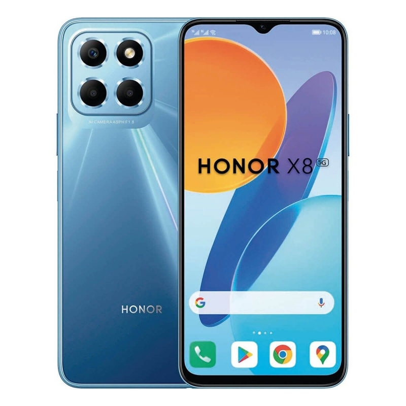 Honor X8 5G 16,5 cm (6.5") Doppia SIM Android 11 USB tipo-C 6 GB 128 GB 5000 mAh Blu Honor X8 5G 16,5 cm (6.5") Doppia SIM Android 11 USB tipo-C 6 GB 128 GB 5000 mAh Blu