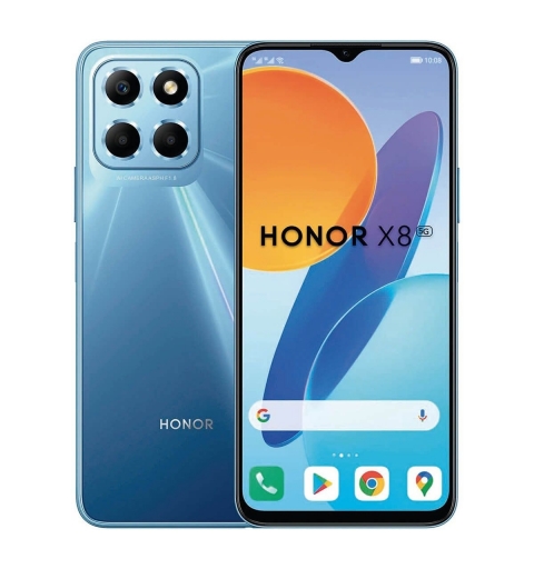 Honor X8 5G 16,5 cm (6.5") SIM doble Android 11 USB Tipo C 6 GB 128 GB 5000 mAh Azul