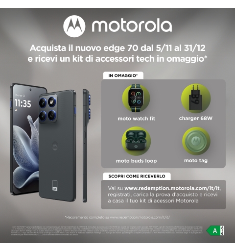 Motorola edge 70 17 cm (6.7") SIM doble Android 16.0 5G USB Tipo C 12 GB 512 GB 4800 mAh Gris