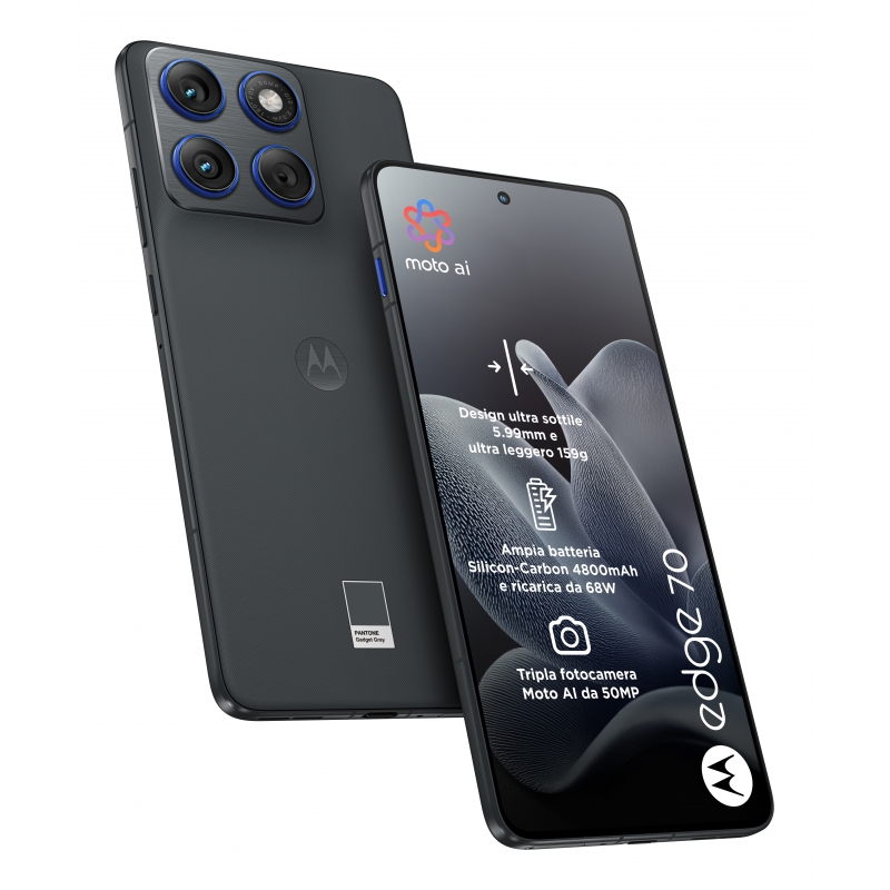 Motorola edge 70 17 cm (6.7") Dual SIM Android 16.0 5G USB Type-C 12 GB 512 GB 4800 mAh Grey