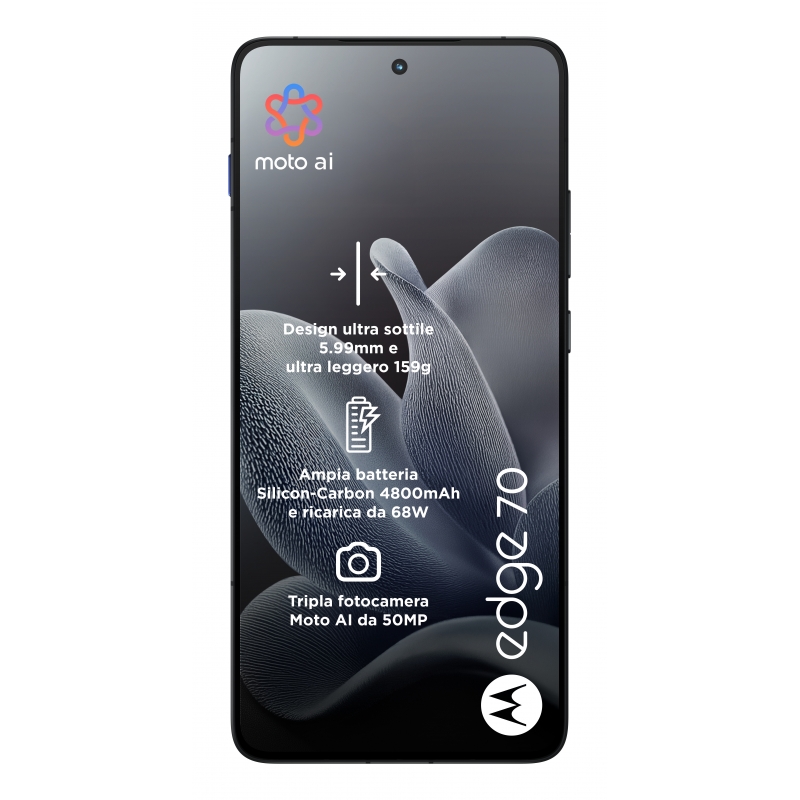 Motorola edge 70 17 cm (6.7") Dual-SIM Android 16.0 5G USB Typ-C 12 GB 512 GB 4800 mAh Grau