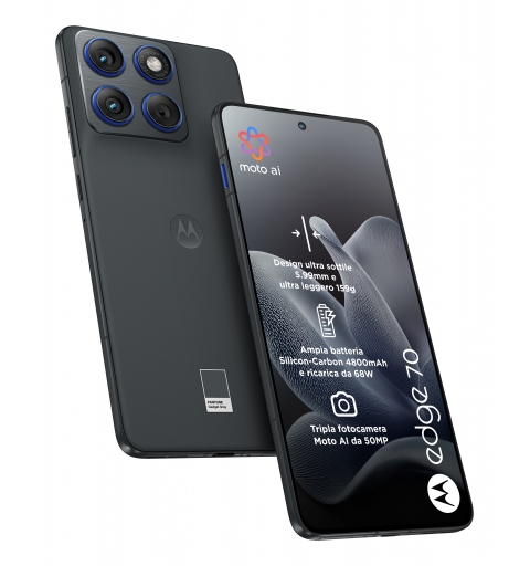 Motorola edge 70 17 cm (6.7") Dual-SIM Android 16.0 5G USB Typ-C 12 GB 512 GB 4800 mAh Grau