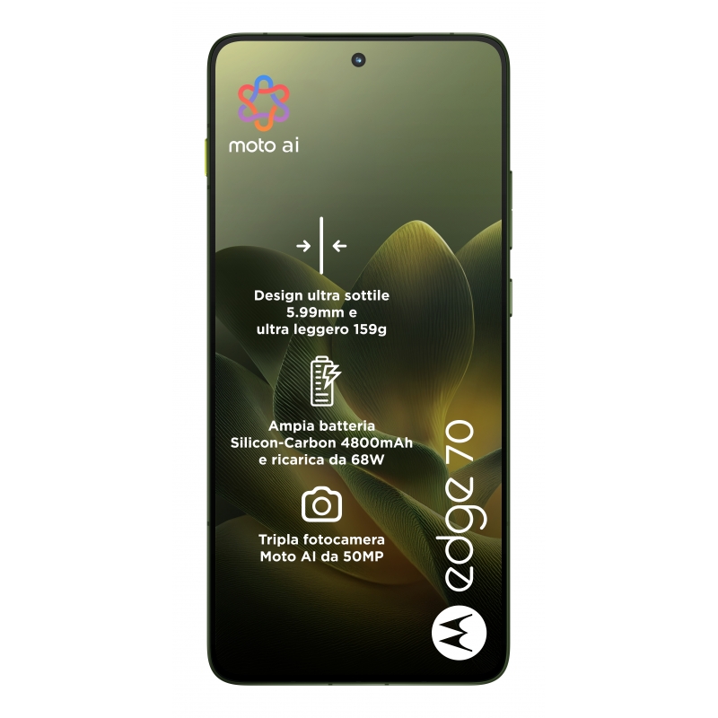 Motorola edge 70 17 cm (6.7") Dual-SIM Android 16.0 5G USB Typ-C 12 GB 512 GB 4800 mAh Grün