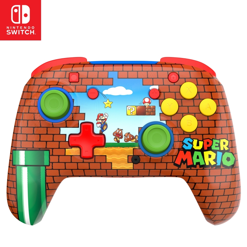 Turtle Beach Rematch Wireless Controller Mario Bricks Reveal – Officially Licensed by Nintendo. Also works with Nintendo
