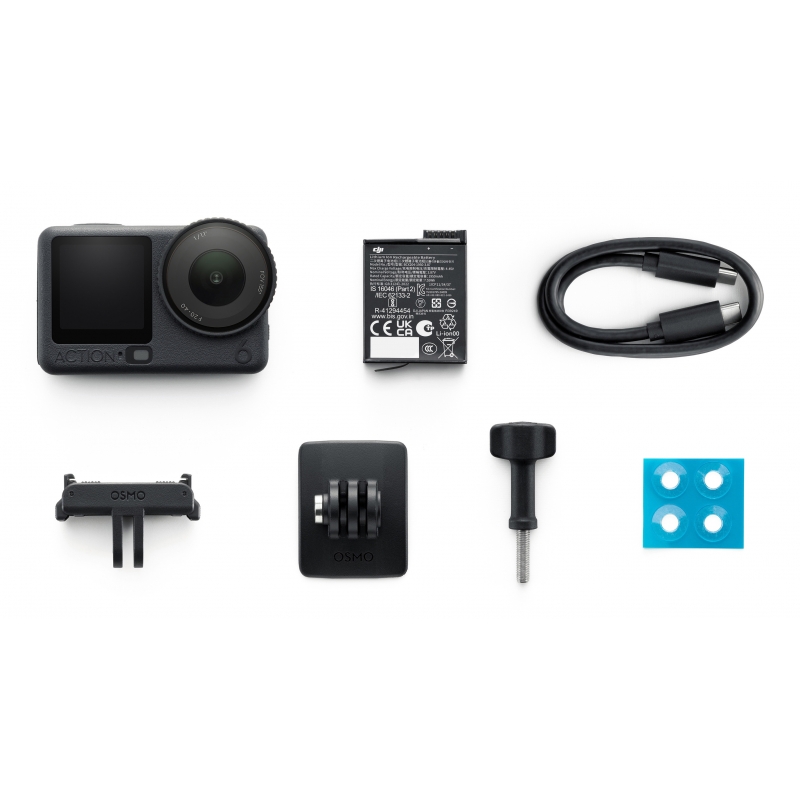 DJI Osmo Action 6 Standard Combo Actionsport-Kamera 38 MP 4K Ultra HD CMOS 25,4 1,1 mm (1 1.1") WLAN 149 g