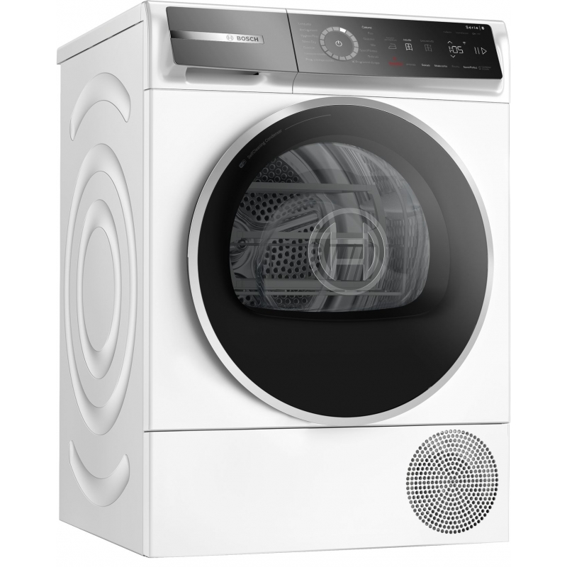 Bosch Serie 8 WQB246D0II Wäschetrockner Freistehend Frontlader 9 kg Weiß