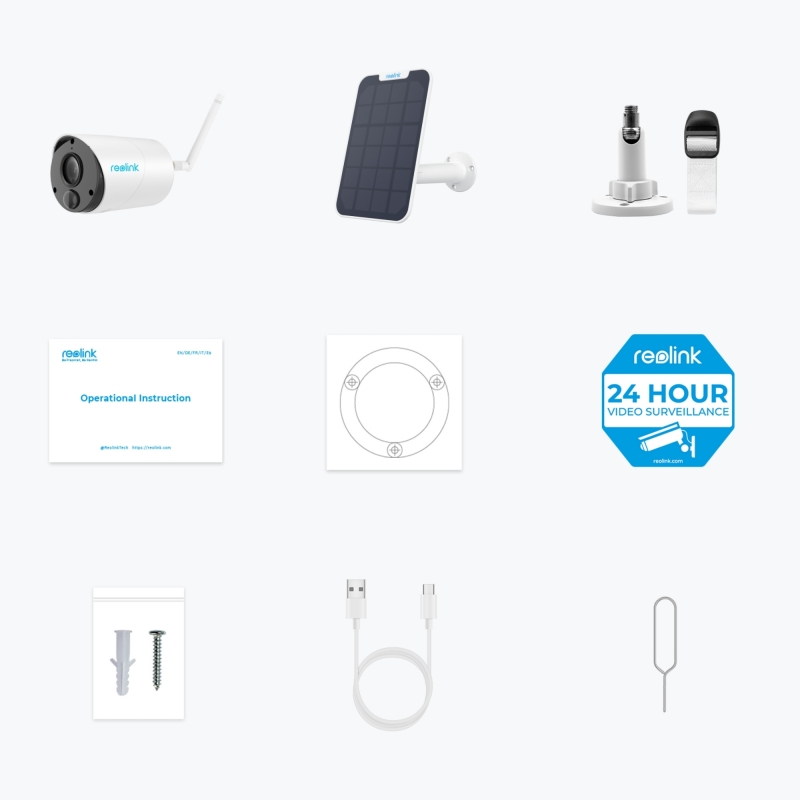 Reolink Argus Series B320 Bala (forma) Cámara de seguridad IP Interior y exterior 1920 x 1080 Pixeles Pared