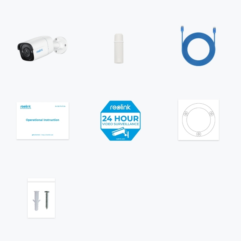 Reolink P320 Bala (forma) Cámara de seguridad IP Interior y exterior 2880 x 1616 Pixeles Pared