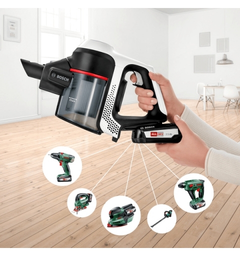 Bosch Serie 6 BCS61113 stick vacuum electric broom Battery Dry Hygiene Filter Bagless 0.3 L Black, White 2.5 Ah