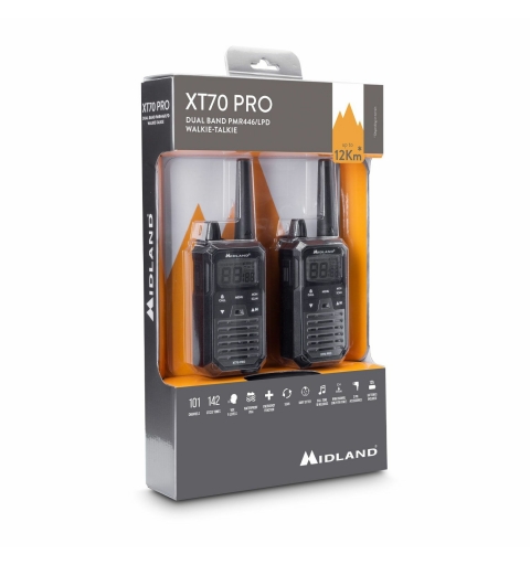 Midland XT70 two-way radios 32 canales Negro