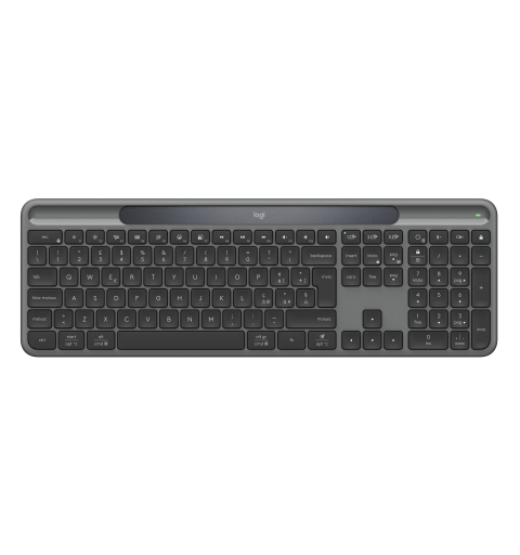 Logitech Signature Slim Solar+ wireless keyboard K980 Tastatur Universal RF Wireless + Bluetooth QWERTY Italienisch Graphit