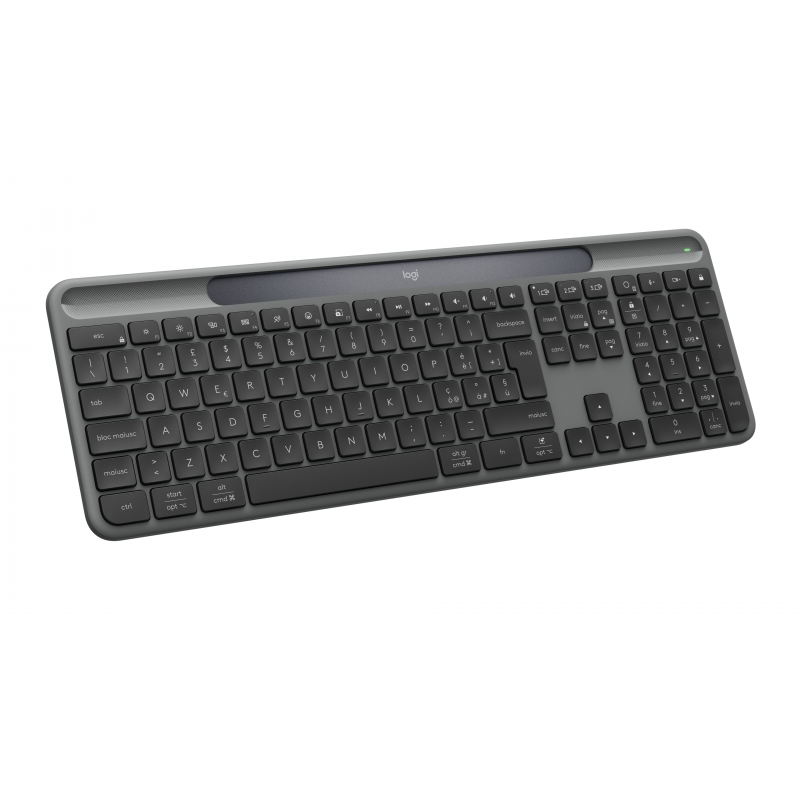 Logitech Signature Slim Solar+ wireless keyboard K980 clavier Universel RF sans fil + Bluetooth QWERTY Italien Graphite