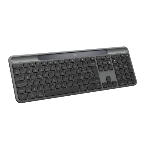Logitech Signature Slim Solar+ wireless keyboard K980 teclado Universal RF Wireless + Bluetooth QWERTY Italiano Grafito