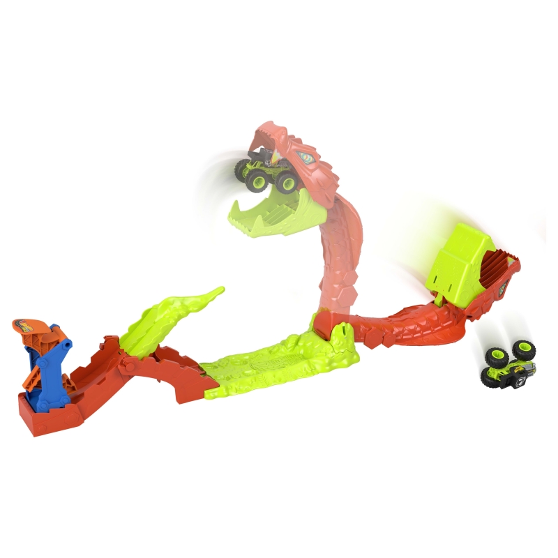 Hot Wheels – Coffret Monster Trucks L’Attaque du Serpent