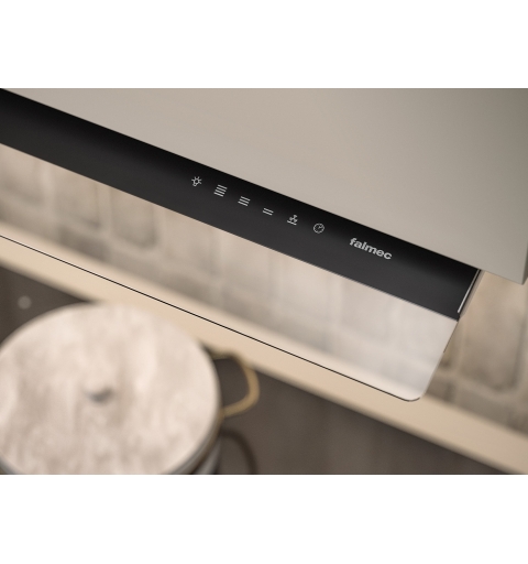 Falmec Virgola No-Drop Touch Intégré Acier inoxydable 800 m³ h