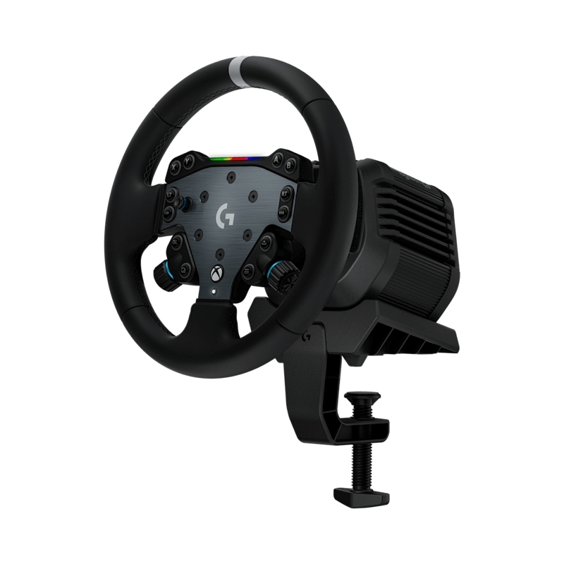 Logitech G RS50 System, setup de volante de simulación de 3 piezas - Base de volante RS50 con accionamiento directo de 8 N⋅m,