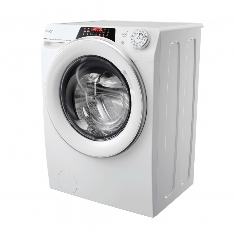 Candy RapidÓ ROW 4956DWMS9-S machine à laver avec sèche linge Pose libre Charge avant Blanc