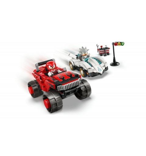 LEGO Sonic the Hedgehog Coche de Silver vs. Monster Truck de Knuckles