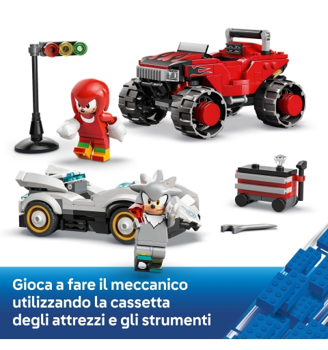 LEGO Sonic the Hedgehog Silver's Car vs. Knuckles' Monster Truck