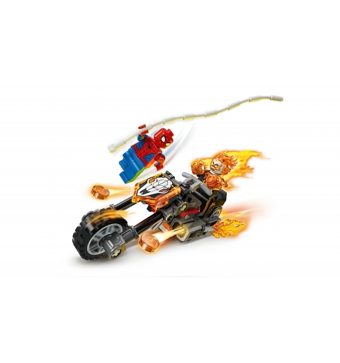 LEGO Spider-Man et sa moto contre Ghost Rider