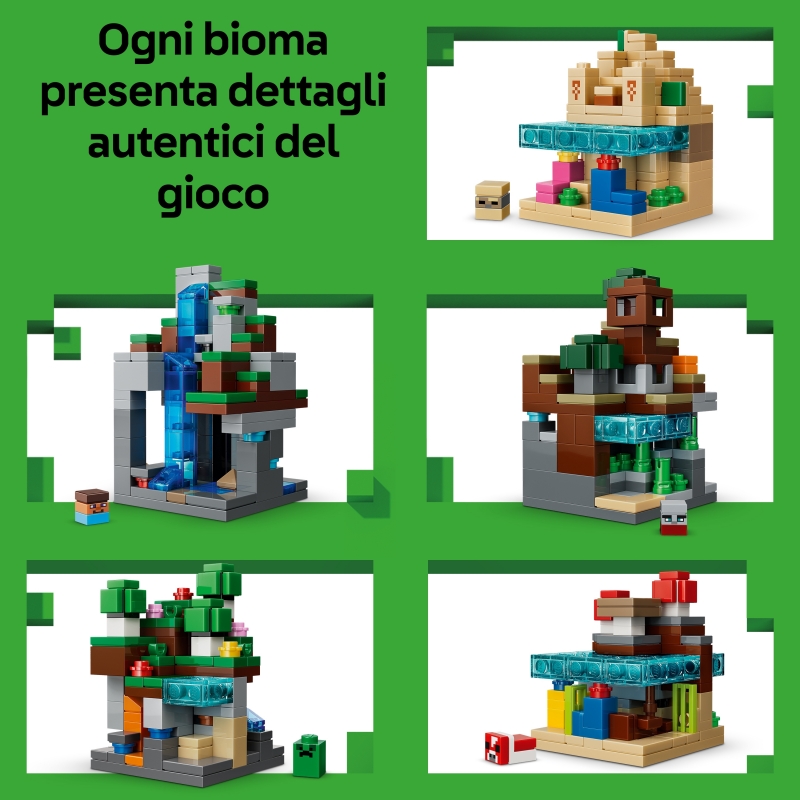 LEGO Minecraft Mini biomes