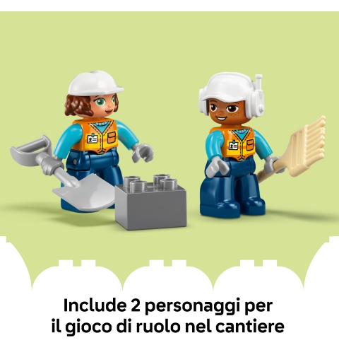 LEGO DUPLO Baustelle mit Baufahrzeugen – 3-in-1-Set
