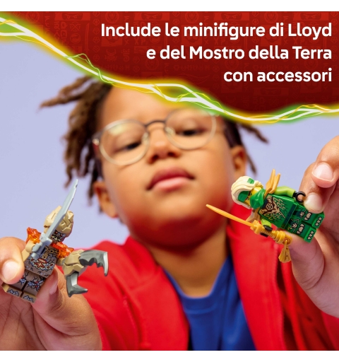 LEGO NINJAGO Lloyd contre la toupie du monstre de la Terre