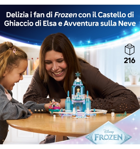 LEGO Disney Princess Castello di ghiaccio di Elsa e avventura sulla neve